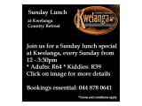 Sunday Lunch at Kwelanga Country Retreat